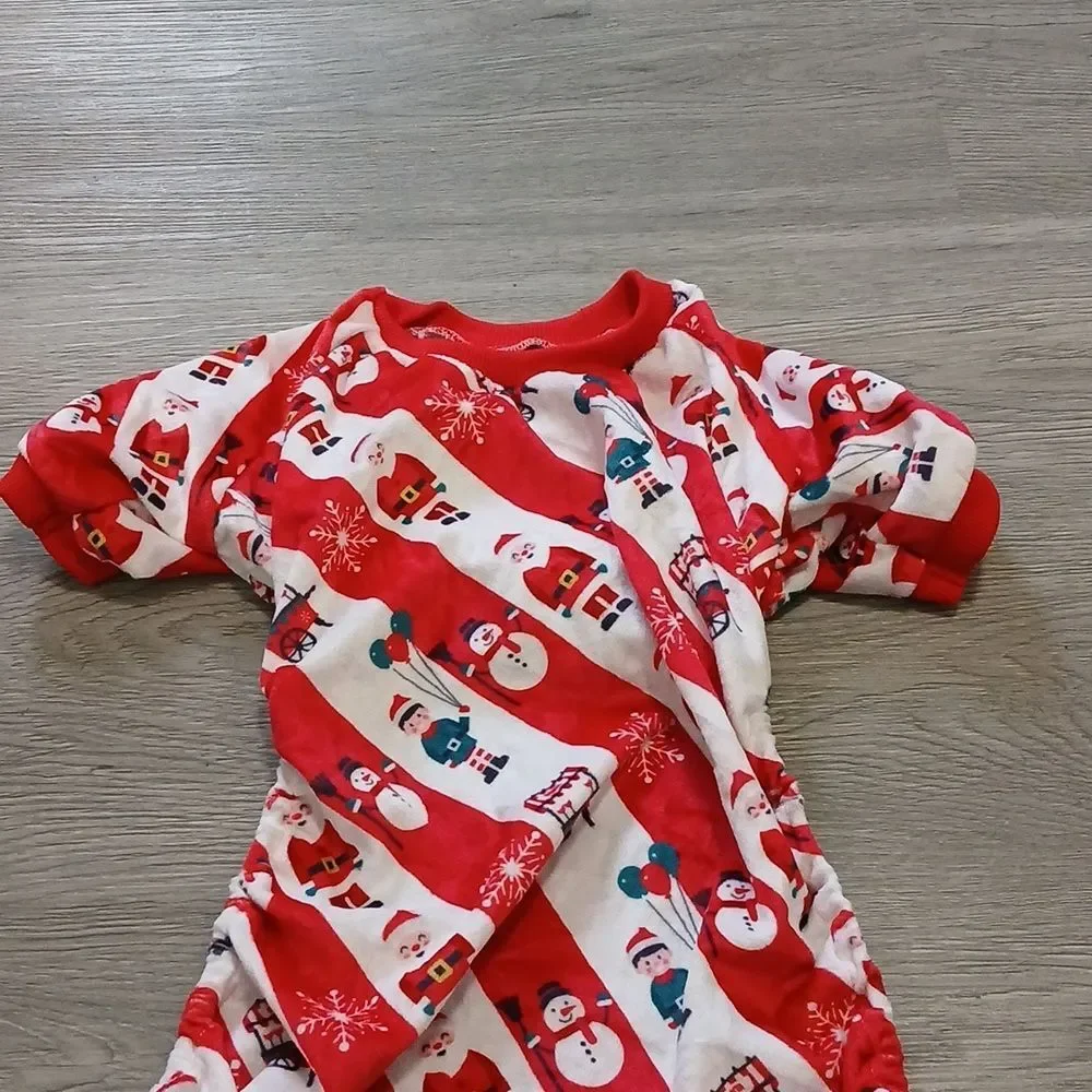 CuteBone Dog Christmas santa snowman Pajamas Onesies Soft Pjs Coat Sz XL NWOT